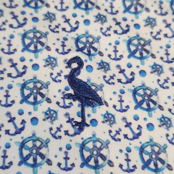 Tailorbyrd Performance Golf Polo Shirt Nautical Colorful Men's XL Wicking SPF 30 - Picture 4 of 10